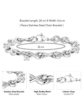 Infinity Flow Polished Link Bracelet