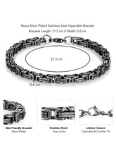 Shadow Grid Chunky Chain Cuff