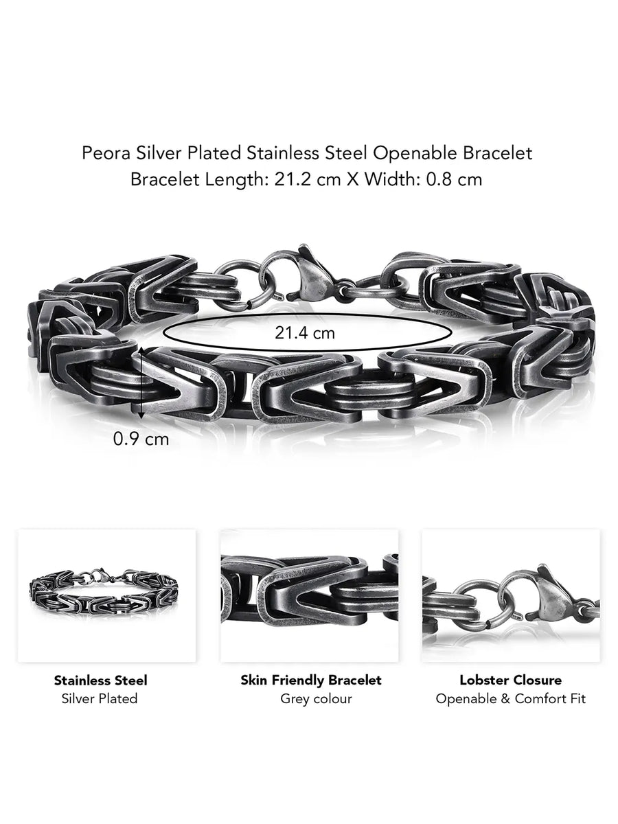 V-Frame Pulse Link Bracelet