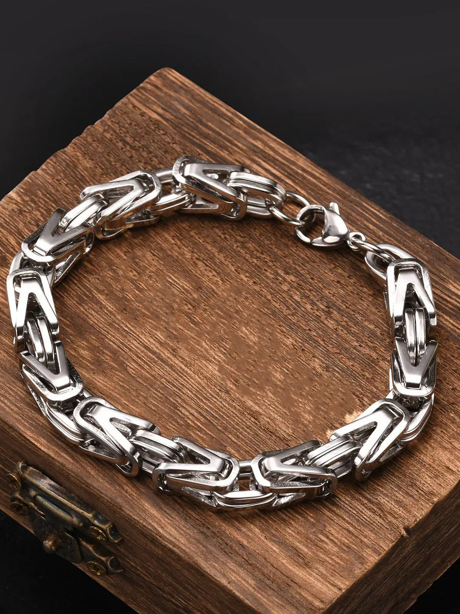 V-Frame Pulse Link Bracelet