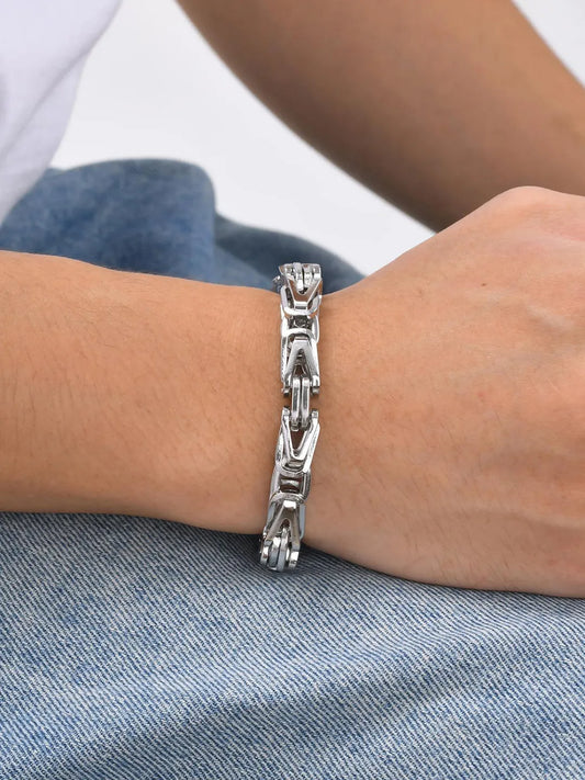 Urban Classy Link Silver Bracelet For Men
