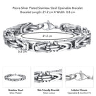 Urban Classy Link Silver Bracelet For Men