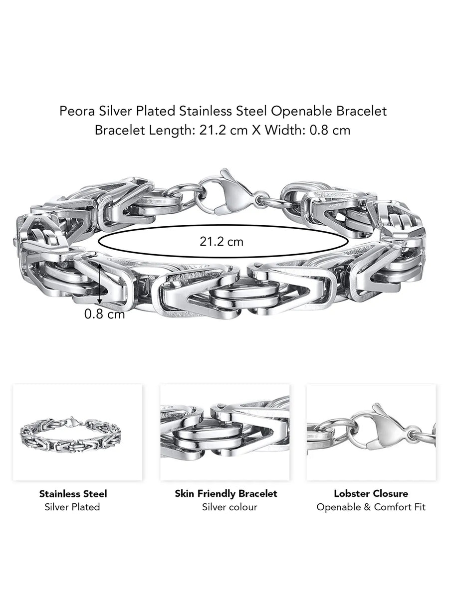 V-Frame Pulse Link Bracelet