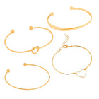 Set of 4 Heartfelt Charm Bracelets