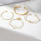 Set of 4 Heartfelt Charm Bracelets