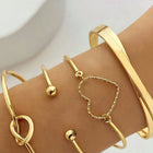 Set of 4 Heartfelt Charm Bracelets