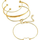 Set of 4 Heartfelt Charm Bracelets