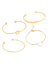 Set of 4 Heartfelt Charm Bracelets