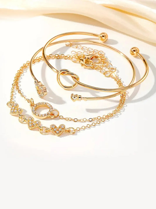 Hearts & Halos Crystal Charm Set of 4