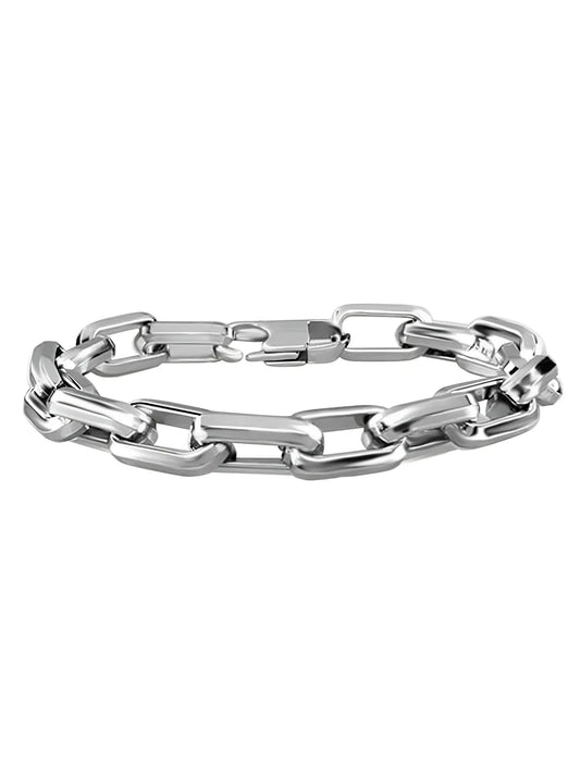 Bold Silver Linked Chain For Men