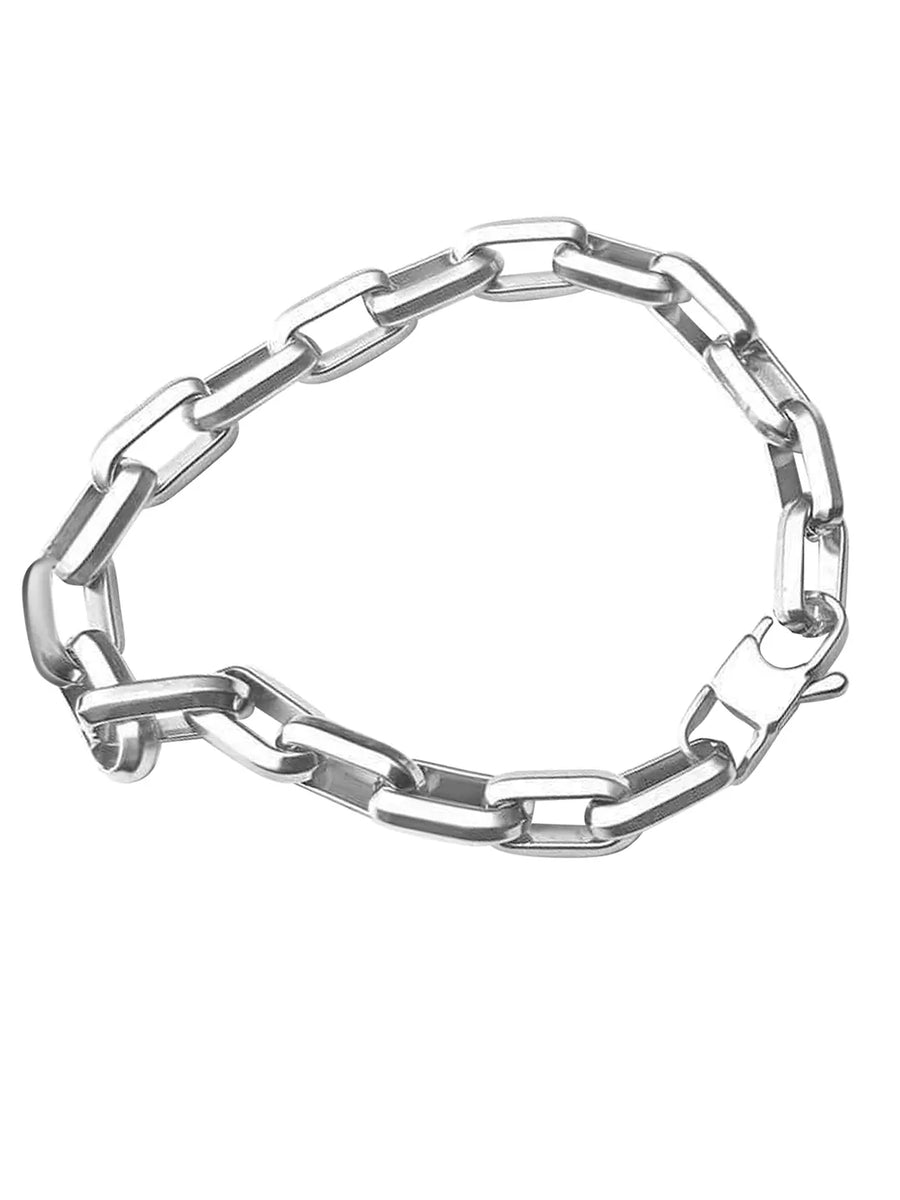 Bold Silver Linked Chain For Men