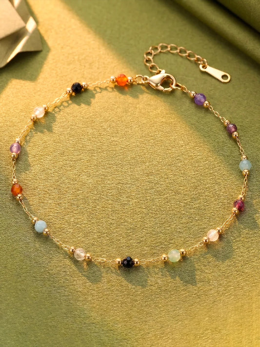 Peora Spectrum Charm Bracelet - Gold