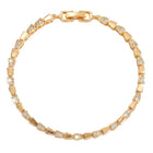 Peora Crystal Link Bracelet - Gold