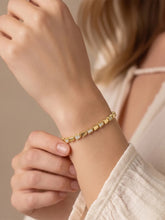 Peora Crystal Link Bracelet - Gold