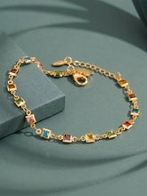 Peora Rainbow Gem Bracelet - Gold