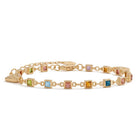 Peora Rainbow Gem Bracelet - Gold