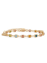 Peora Rainbow Gem Bracelet - Gold