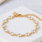 Peora Delicate Crystal Luxe Bracelet - Gold