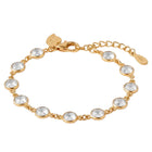 Peora Delicate Crystal Luxe Bracelet - Gold