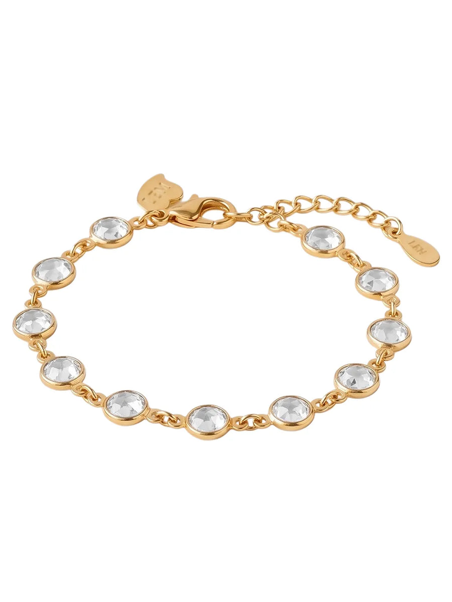Peora Delicate Crystal Luxe Bracelet - Gold