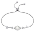 Peora Seashell Charm Bracelet - Silver