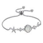 Peora Seashell Charm Bracelet - Silver