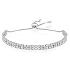Peora Diamond Glow Bracelet - Silver