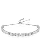 Peora Diamond Glow Bracelet - Silver