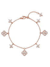 Peora Clover Elegance Bracelet - Rose Gold