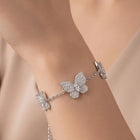 Peora Butterfly Dream Wings Bracelet - Silver
