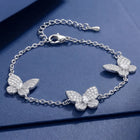 Peora Butterfly Dream Wings Bracelet - Silver
