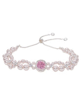 Peora Pink Pearl Charm Bracelet