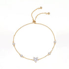 Peora Crystal Sweetheart Bracelet - Gold