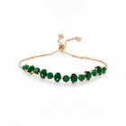 Peora Green Gemstone Bracelet - Gold