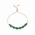 Peora Green Gemstone Bracelet - Gold