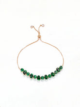 Peora Green Gemstone Bracelet - Gold