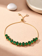 Peora Green Gemstone Bracelet - Gold
