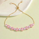 Peora Pink Gemstone Bracelet - Gold