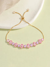 Peora Pink Gemstone Bracelet - Gold
