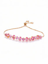Peora Pink Gemstone Bracelet - Gold