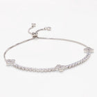 Peora Crystal Radiance Bracelet - Silver