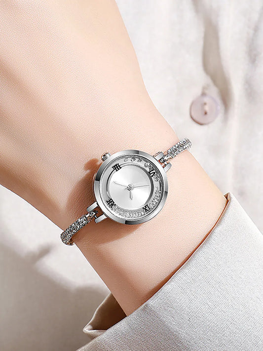Peora Classic Slider Bracelet Watch - Silver