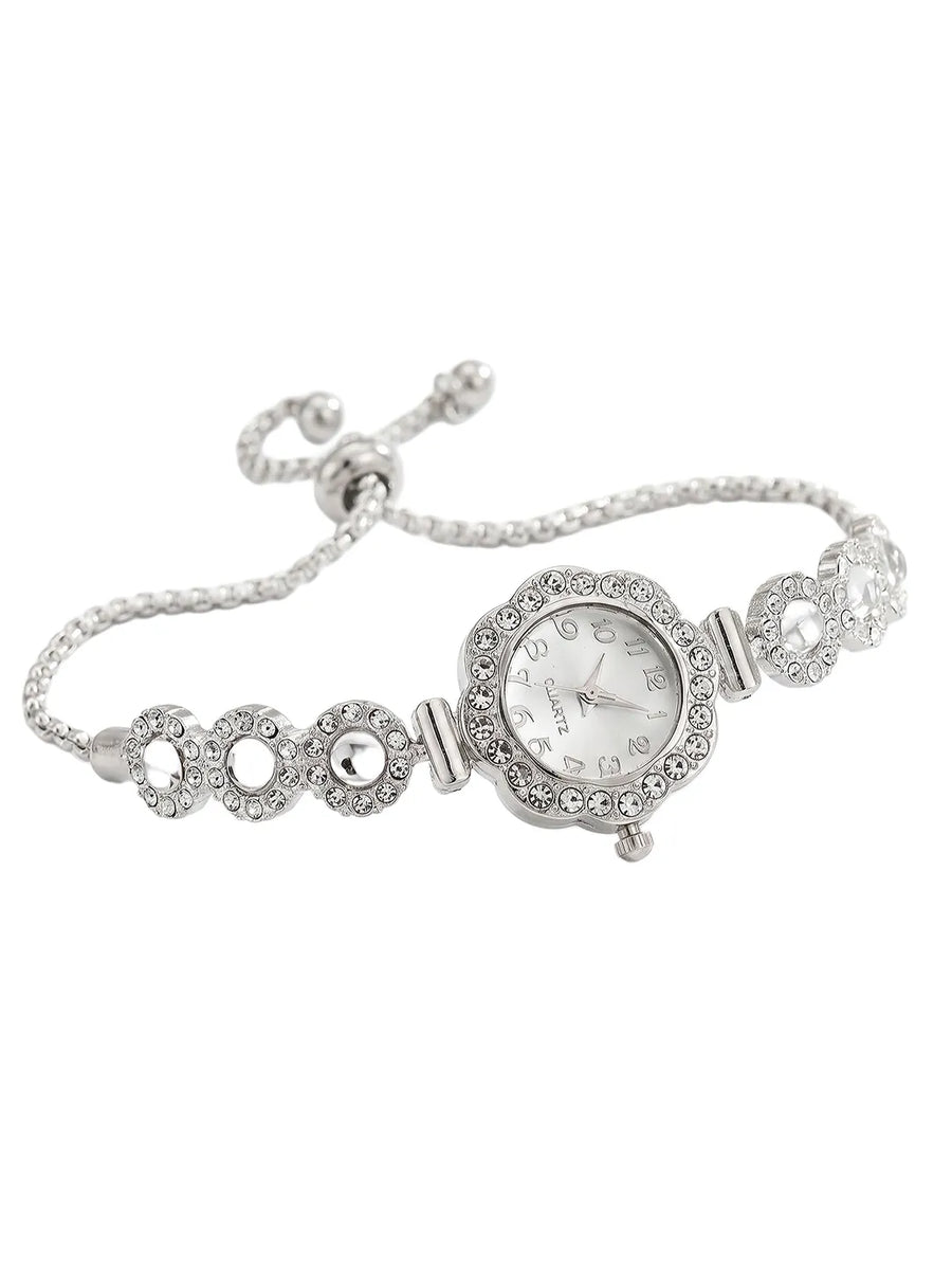 Peora Modern Grace Bracelet Watch - Silver