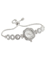 Peora Modern Grace Bracelet Watch - Silver