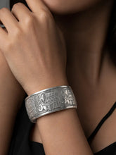 Peora Oxidised Elephant Legacy Kada - Silver