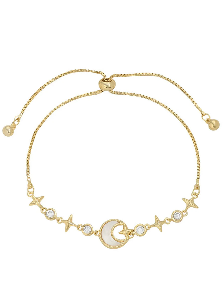 Peora Moonbeam Charm Bracelet - Gold