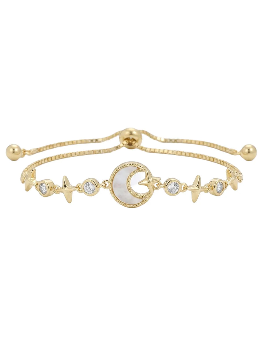 Peora Moonbeam Charm Bracelet - Gold