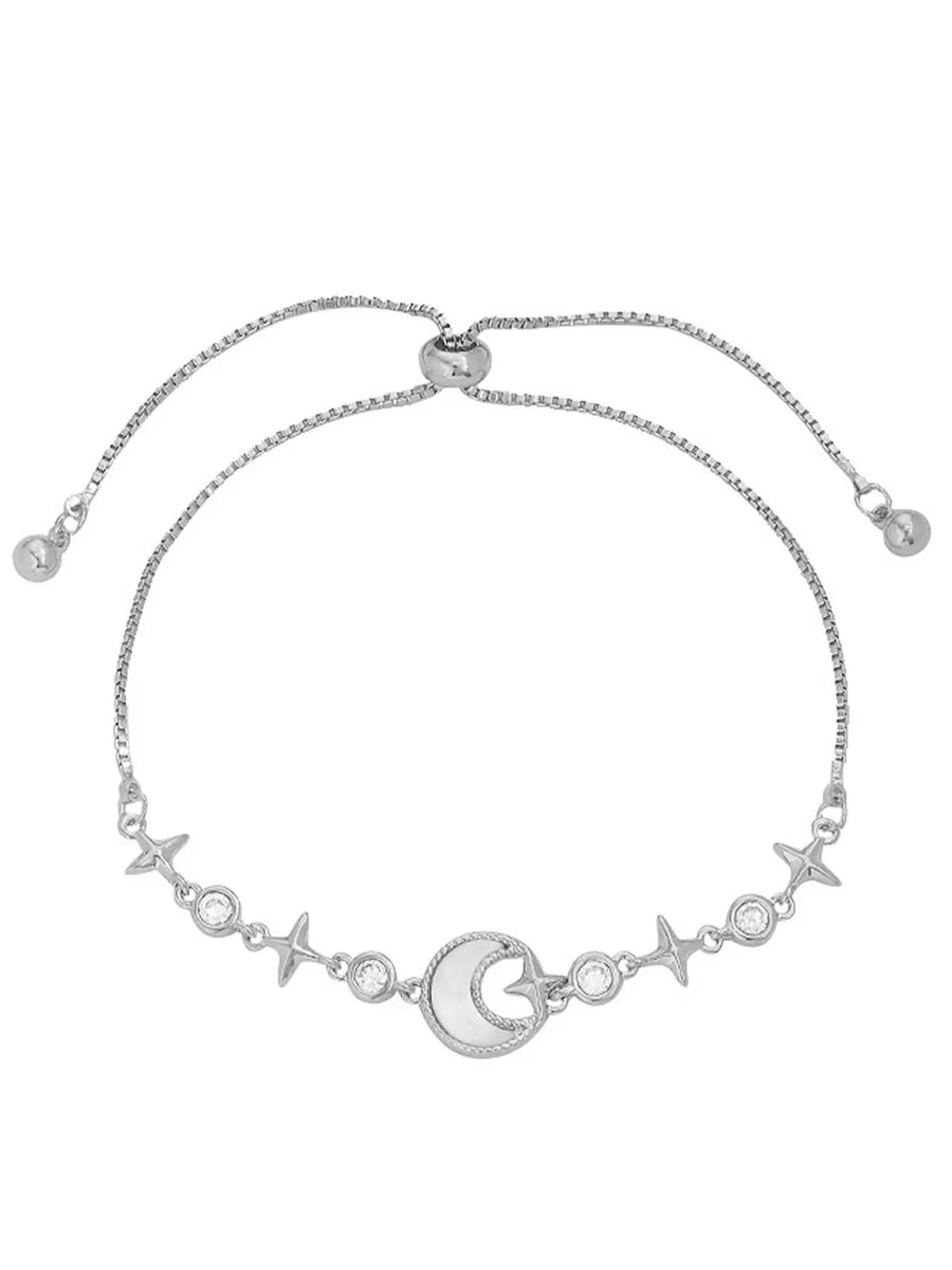 Peora Moonbeam Charm Bracelet - Silver