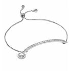 Peora Solitaire Sparkle Crystal Bracelet - Silver