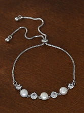 Peora Pearl Elegance Bracelet - Silver